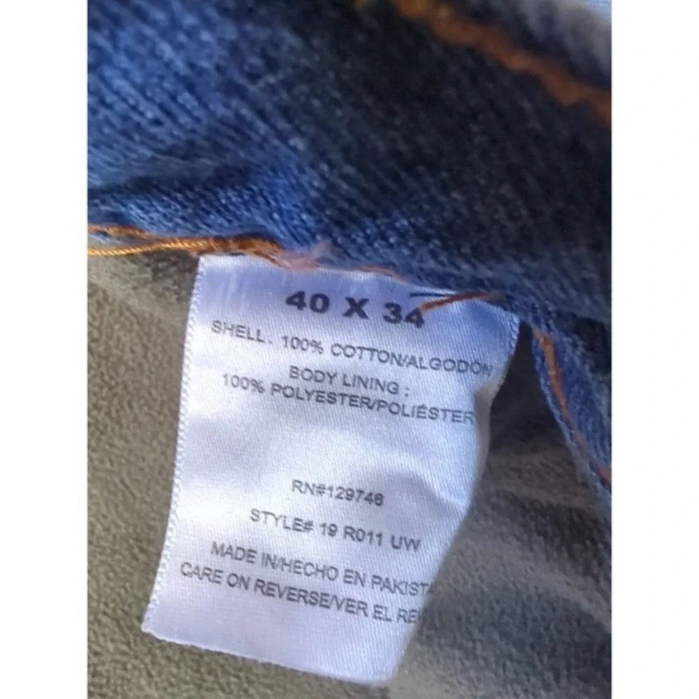 C.E. Schmidt Workwear Fleece Lined Carpenter Denim Jeans Size 40x34 Hammer Loop‎